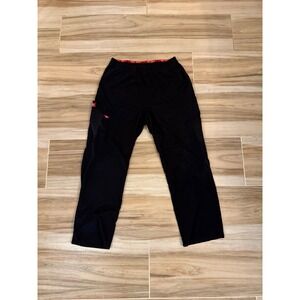 Dickies Gen Flex Black Scrub Pants Petite Cargo Medical Workwear Elastic Waist